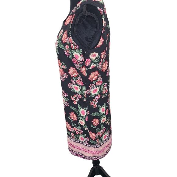 Pink Republic Women's A Black Floral Sleeveless Boho Dark Fairy Vacay Causal M - Picture 4 of 13